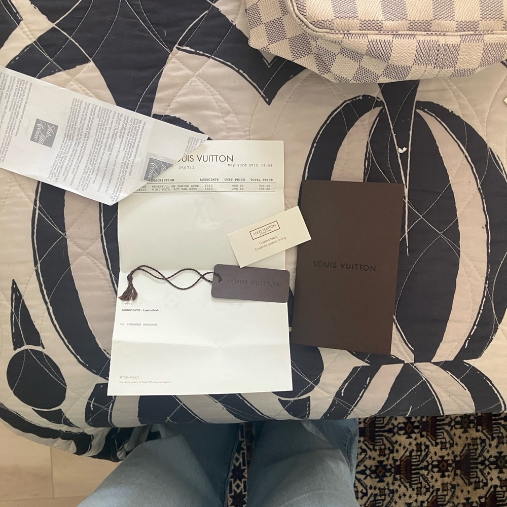 Authentic Louis Vuitton Neverfull GM Damier azur vintage 2012 - Picture 10 of 10